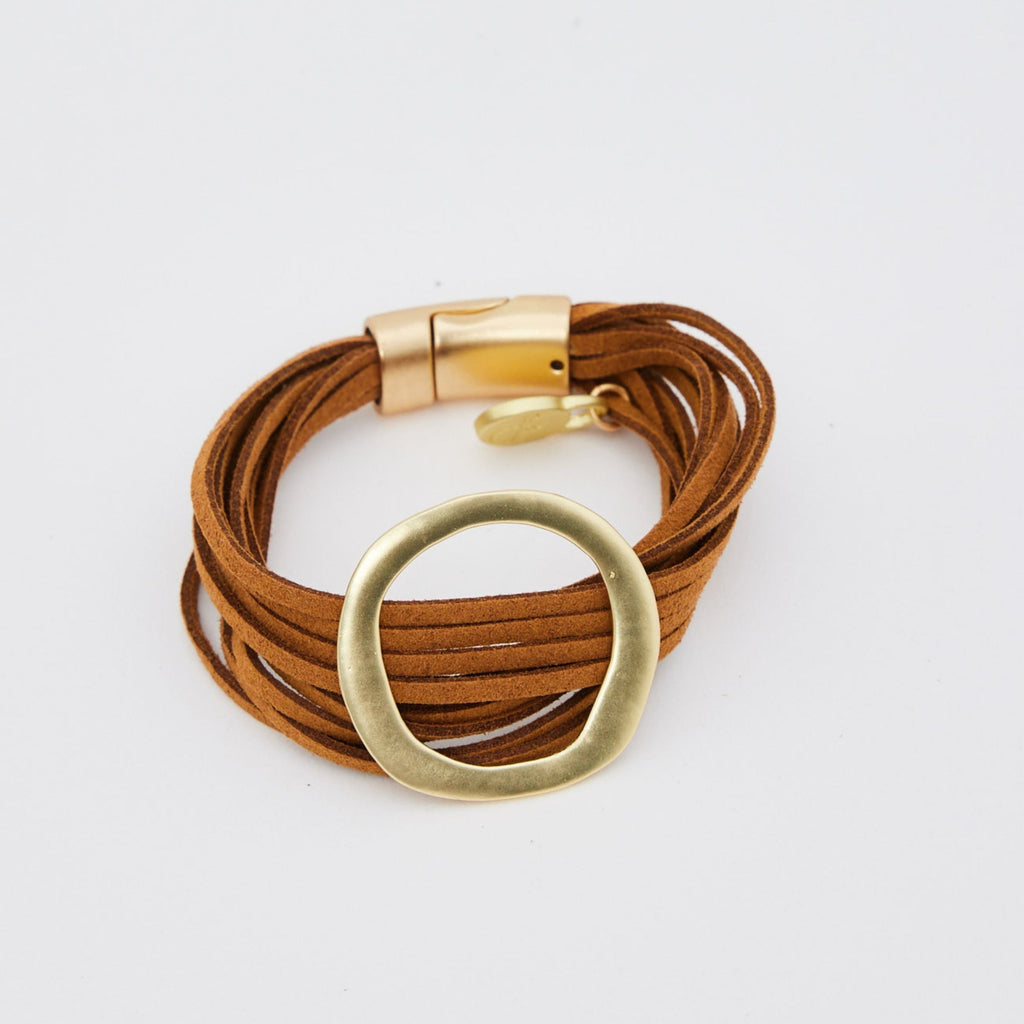 Andros Bracelet Gold & Tan