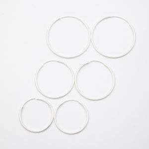 Everyday Hoop Set Small Silver