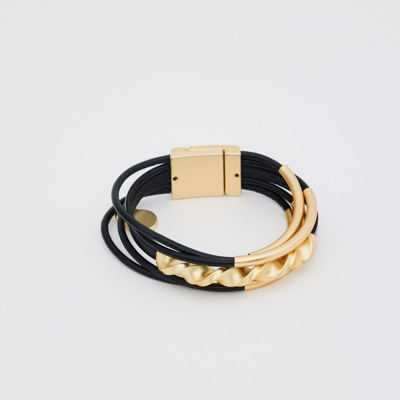 Kaur Bracelet Black & Gold