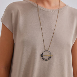 Tenille Necklace Black & Gold